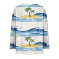 thumbnail image 5 of MEICHEN Women's Fashionable Casual Comfort Printed Sleeve Top Loose Summer T Shirts for Women, 5 of 5