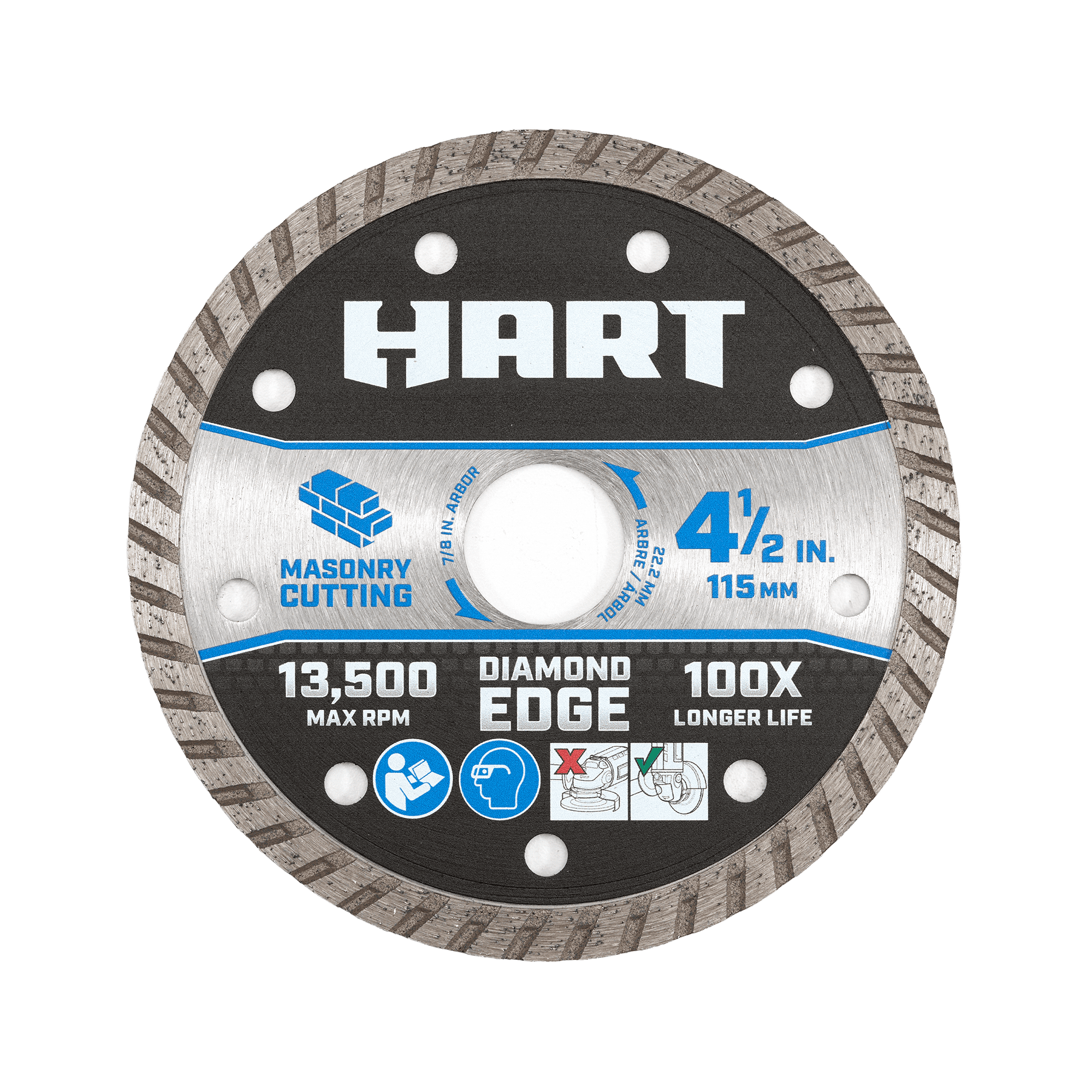 HART Masonry Cutting Diamond Wheel, New Condition