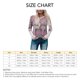 thumbnail image 4 of Jersey de manga larga con cuello en V, estampado elegante, cómodo, informal, suelto, para mujer, sudadera, color caqui S, 4 of 4