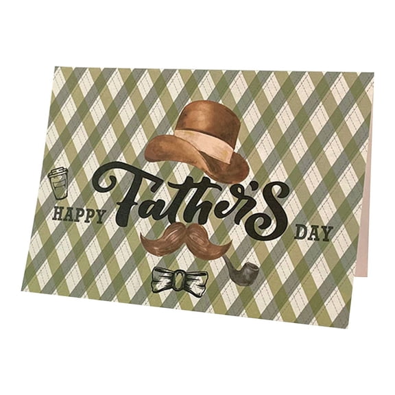 YYKihy Mattes Texture Father'S Day Gift Gouache Nostalgic Decoration Greeting Card