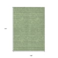 thumbnail image 3 of 9' X 12' Green And Beige Geometric Washable Indoor Outdoor Area Rug, 3 of 5
