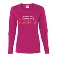 thumbnail image 3 of Normal Isnâ€™t Coming Back Jesus Is Inspirational/Christian Womens Graphic Long Sleeve T-Shirt, Fuschia, Small, 3 of 5