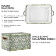 thumbnail image 2 of Yayeee Canvas Storage Basket with Handles for Shelves Fabric Bins Closet Organizer, Beige Floral, 2 of 8