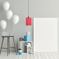 thumbnail image 2 of BRIGHTFUFU Small Square Lamp Shade Red Cloth Diffuse Lighting for Bedroom 1Pack, 2 of 8