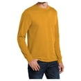 thumbnail image 4 of Mens Long Sleeve Core Blend Cotton/Polyester Tee Gold Large, 4 of 6