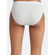 No Boundaries Stretch Ribbed Bikini Panties, 5-Pack, Womens