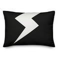thumbnail image 2 of Creative Products Black and White Lightning Bolt 14x20 Spun Poly Pillow, 2 of 3