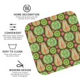 thumbnail image 3 of Picia Fruits 1 Printed Leather Coasters for Drinks, 4" Drink Coasters Set of 4 for Tabletop Protection, Handmade Luxurious Home Décor and Housewarming Gift -Square, 3 of 6