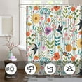 thumbnail image 6 of Abstract Boho Floral Botanical ,Spring Flowers , Polyester Fabric Waterproof Bathroom Shower Curtains for Bathroom Decor 72 x 72 Inch, 6 of 6