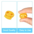 thumbnail image 4 of Uxcell 40Pack 5mm Plastic Cord Locks Double Hole Spring Toggle Stopper, Golden Yellow, 4 of 7