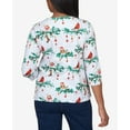 thumbnail image 5 of Alfred Dunner Womens Petite Birds On A Branch Double Strap Top, 5 of 6