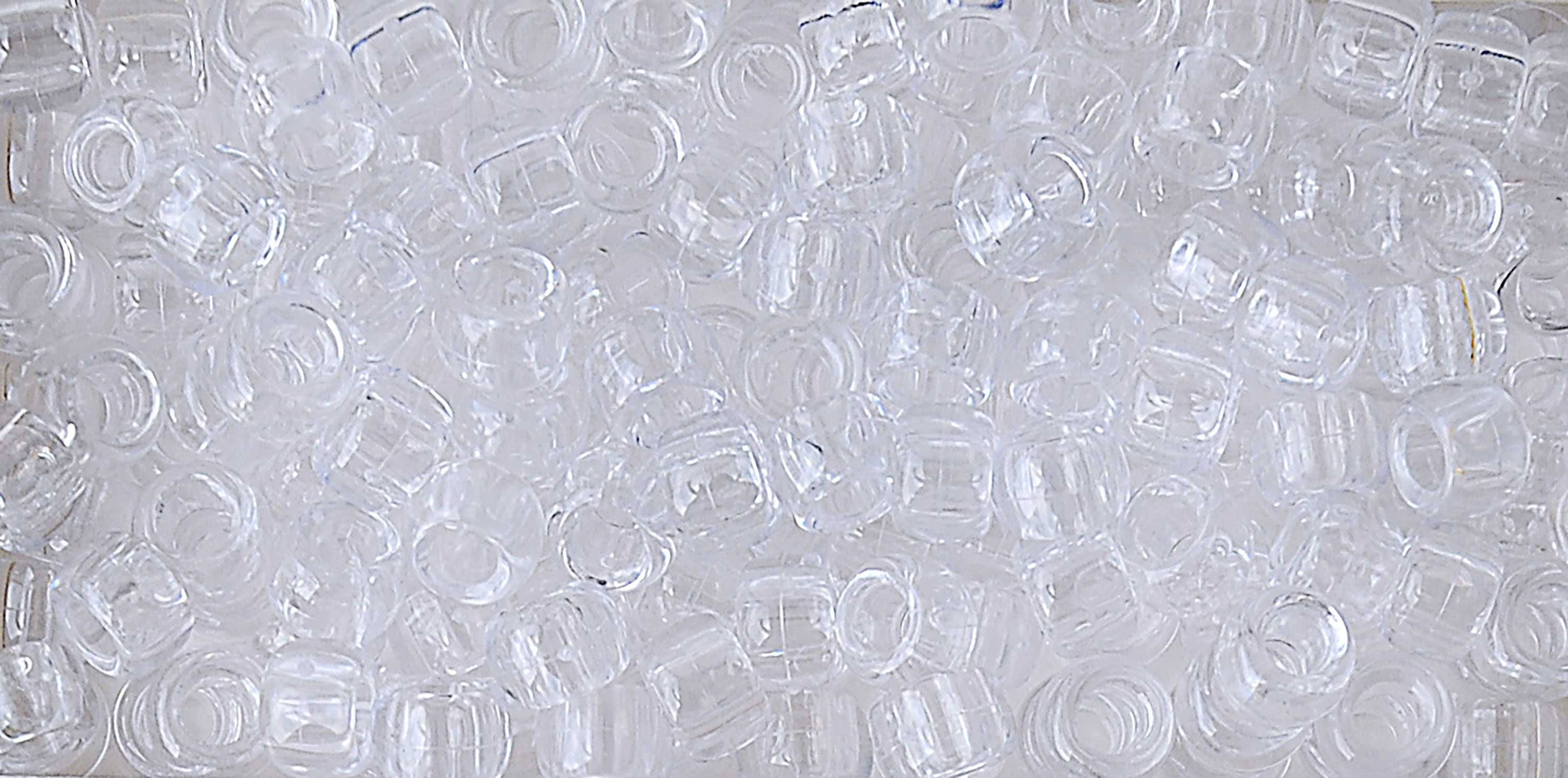 The Beadery Patriotic Pony Beads, Red, White, & Blue. Sparkle. 4500 Beads