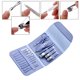 thumbnail image 5 of Juego de manicura, juego de pedicura, juego de cortaúñas, kit de aseo profesional para hombres, kit de uñas de viaje portátil de acero inoxidable Jormftte CPB-DE-LYY628-4, 5 of 5