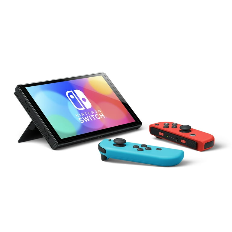 Nintendo Switch - Oled Model With Neon Red & Neon Blue Joy-con