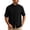 Black, variant on Cotton Linen Button Down Shirts for Men Traditional Kung Fu Uniform Short Sleeve Shirt Stand Collar Casual Chinese Frog Buttons Shirts Black 5XL