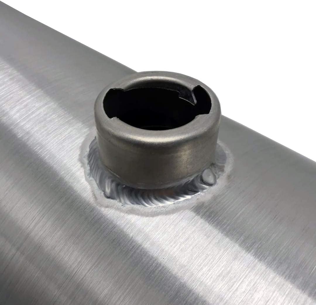 JSD AUTO PARTS 12 Gallon 10" x36" Center Fill Spun Aluminum Gas Tank / Fuel Tank 1/4" NPT Outlet