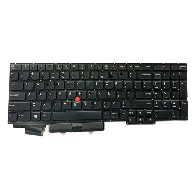 Seitruly Teclados Fluent Typing Mute PC Aparato de entrada Teclado Puntero en el hogar Teclados sensibles Reemplazo para Thinkpad E15 GEN 1 Juegos de teclado y mouse para computadora
