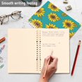 thumbnail image 4 of Wirebound Notebook Hardcover Spiral Notebooks Yellow Sunflowers Pattern, 60 Pages, 80 GSM, 5.7 x 8.3in, 4 of 8