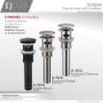 thumbnail image 3 of STYLISH Bathroom Sink Pop-Up Drain with Overflow, 3 of 9