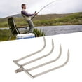 thumbnail image 4 of Hand Rake, Stainless Steel  4 Teeth  Strong Small Weed Hook  For Fishing S, 4 of 8