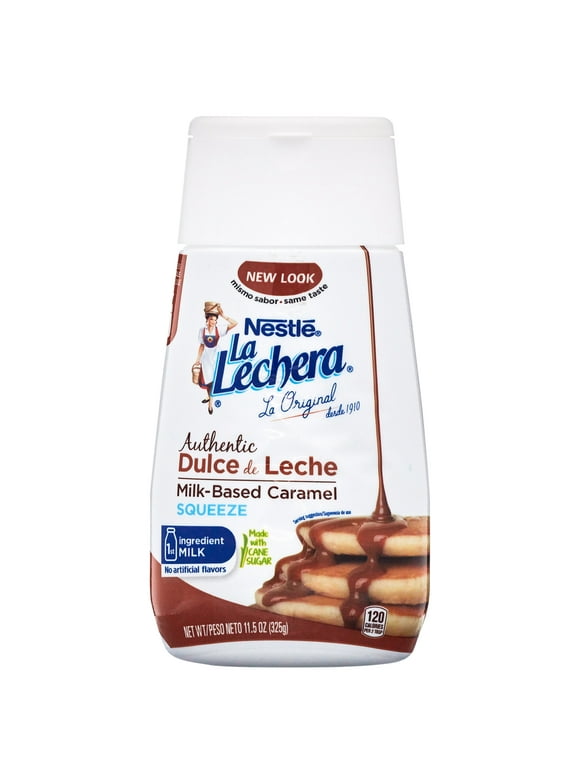 Nestle La Lechera Authentic Dulce de Leche Milk-Based Caramel Topping, Squeeze Bottle,11.5 oz