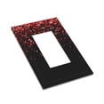 thumbnail image 3 of Kll Red Glitter1 Wall Plate,Gloss Finish,Standard Size 1 - 5" X 3", Polycarbonate Thermoplastic,Electric Receptacle Plug Covers, 3 of 8