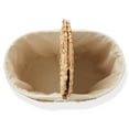 thumbnail image 7 of Casafield Oval Laundry Hamper with Lids and Removable Liner Bags - Natural, Woven Water Hyacinth 2-Section Laundry Basket for Clothes and Towels, 7 of 7