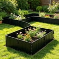 thumbnail image 6 of Plastic Garden Edging Fence Border for Flower Bed Pathway Lawn and Landscaping - Modular Interlocking Yard Edging Panels for Vegetable Garden Patio and Backyard Decoration 1 Pack, 6 of 6