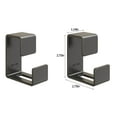 thumbnail image 3 of 2 Pack Stainless Steel Bathroom Wall Hooks, Silver/Gray Multi-Purpose Basin Rack Towel Holder, Wall Mounted Metal Robe Hooks, Kitchen Sink Storage Bracket for Cleaning Cloths, Bathroom Supplies, 3 of 8