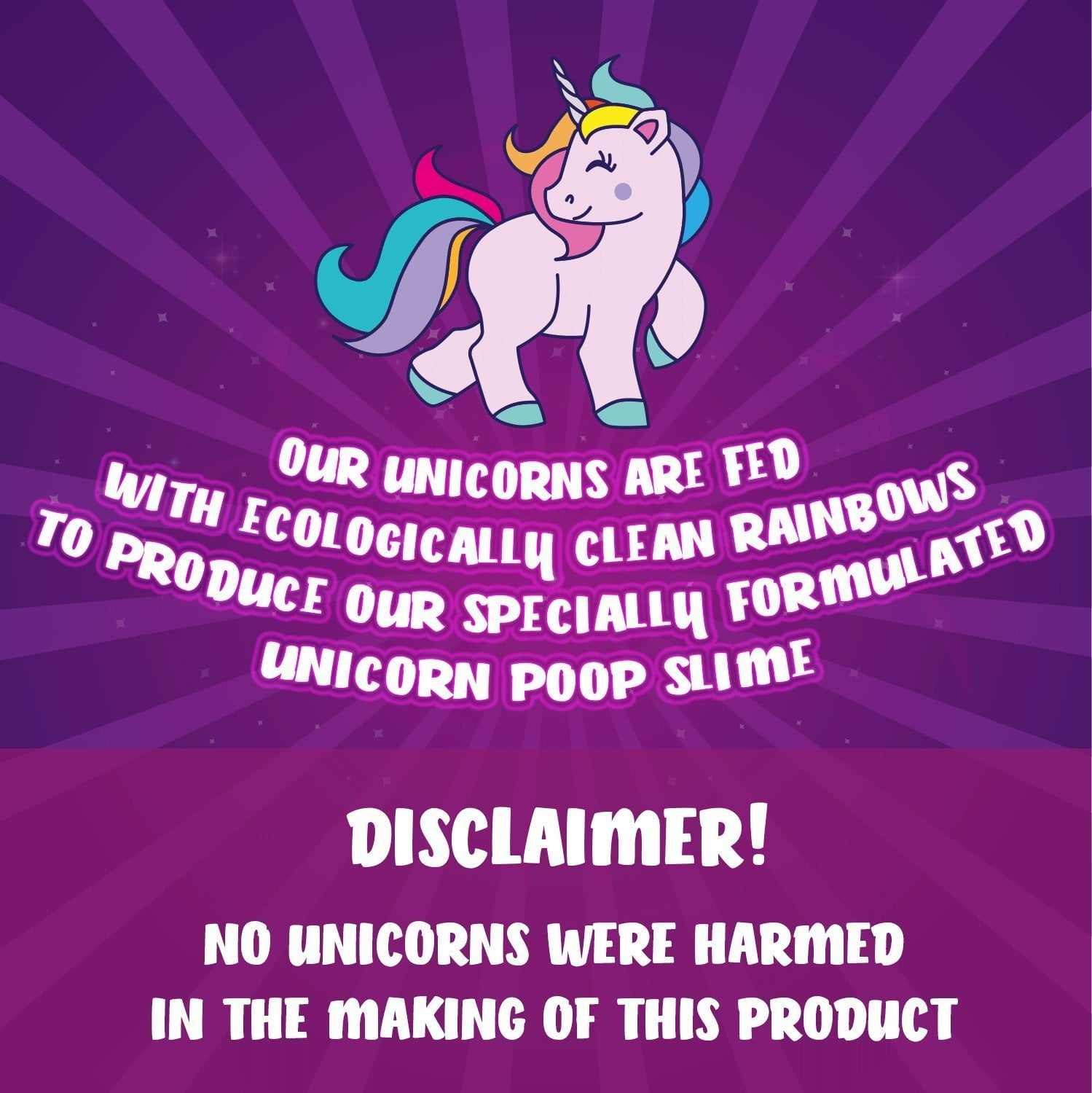 rainbow unicorn poop slime