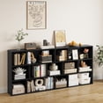 thumbnail image 3 of IRONCK 71" Tall Bookcase, 31.5" Wide Bookshelf, Cube Storage Organizer with Adjustable Shelf for Home Office, Black, 3 of 8