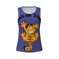 thumbnail image 4 of Cute Cartoon Garfield Funny Workout Gym Fitness Weightlifting Gift Tank Top-Xx-Large, 4 of 5
