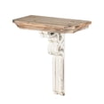 thumbnail image 2 of CC Home Furnishings 22" White and Brown Antique Finish Contemporary Wall Shelf, 2 of 2