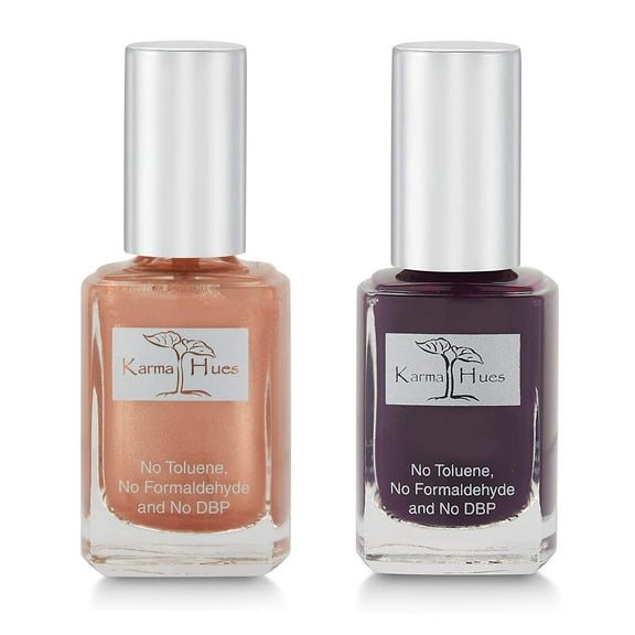 karma Organic beautiful Combination of Natural Nail Polish-Non-Toxic Nail Art, Vegan and Cruelty-Free Nail Paint