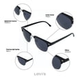 thumbnail image 5 of Lentes de Sol Levis Eyewear Hombre X14019 Outlook Marco Plástico Negro Filtro 100% UV, 5 of 5