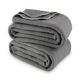 thumbnail image 3 of Mainstays Super Soft Greystone Fleece Bed Blanket, Full/Queen, 3 of 4