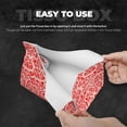 thumbnail image 5 of Lsque Beef1 Printed Long Tissue Box Cover Holder, Facial Paper Organizer Dispenser,Triangle with Bottom Belt, PVC Leather Decorative Organizer, 5 of 9
