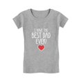 thumbnail image 1 of Tstars Girls Gifts for Dad Father's Day Shirts I Have the Best Dad Ever Cool Best Gift for Dad Toddler Kids Girls Gifts for Dad Father's Day Shirts Fitted T-Shirt, 1 of 7