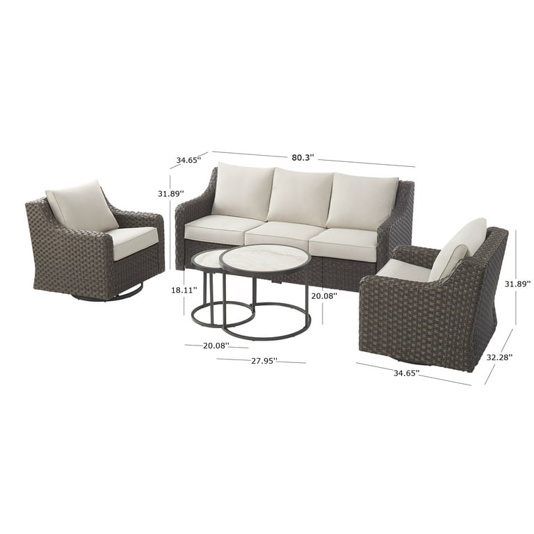 River oaks 5 piece wicker set new arrivals