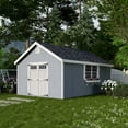 thumbnail image 2 of Little Cottage Co. 12x20 Colonial Williamsburg Shed with Operable Windows and Floor, Outdoor Wood Storage Do-It-Yourself Precut Kit, 2 of 14
