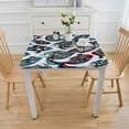 thumbnail image 3 of BANET Summer Coastal Fish Tablecloth Table Cloth Table Clothes Circle Table Cover for Dining Room, 3 of 7