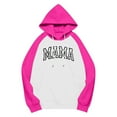 thumbnail image 4 of HOMBOM Tunic Sweatshirts for Women with Pocket Hooded Pullover Hot Pink Solf Mama Womens Tops, 4 of 4
