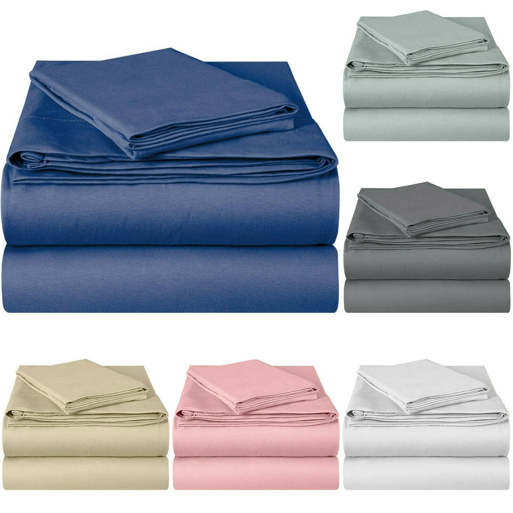 EnvioHome Quality Knit 100 Cotton Jersey Bed Sheet Set Twin