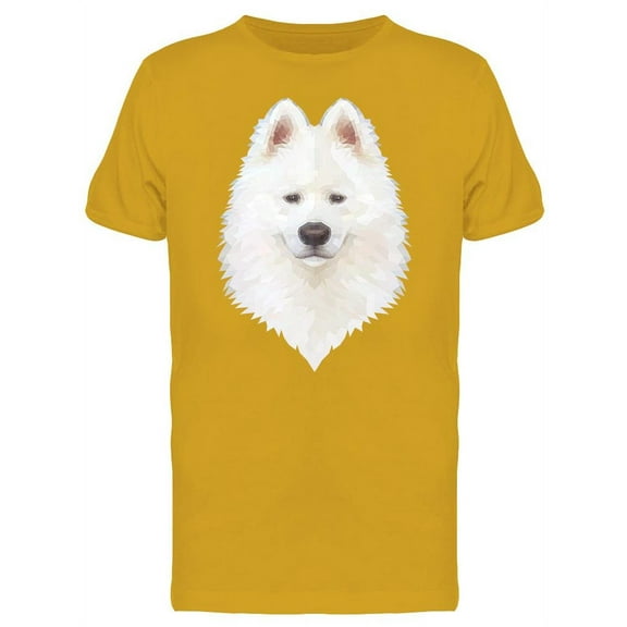 Samoyed Polygon Geometric T-Shirt Men -Image by Shutterstock, Male Small