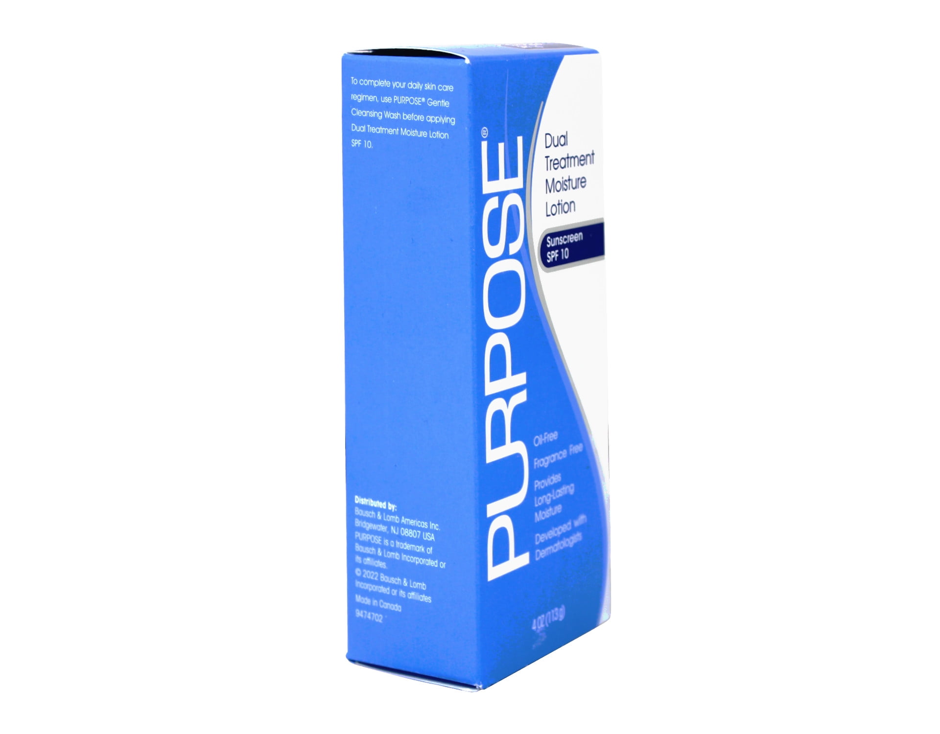 4 Pack - Purpose Dual Treatment Moisture Lotion SPF10 4 OZ Each