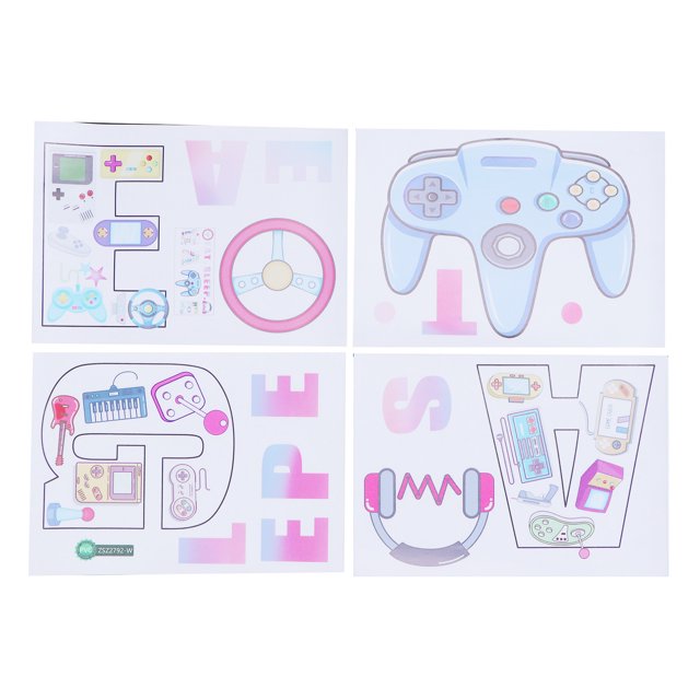 Adhesivo De Pared, Papel Pintado, Arte De Pared Para Sala De Juegos Para Dormitorio Ccdes Otros