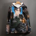 thumbnail image 4 of Attack On Titan Casual Pullover Hoodie Unisex Hooded Sweatshirt Novelty 3D Graphic Long Sleeve Sweater with Pocket L, 4 of 8