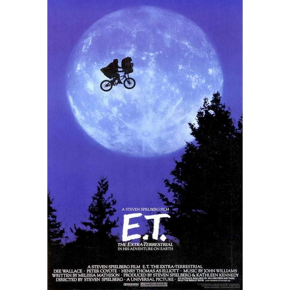 E.T. The Extra-Terrestrial Movie POSTER 27" x 40" Style A