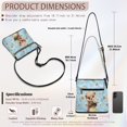 thumbnail image 7 of Kuiaobaty Otter Daisy Print Crossbody Bag for Women, Lightweight Portable Leather Satchel Purse with Adjustable Strap, Medium Size Messenger Handbag Crossbody for Travel & Shopping, 7 of 7