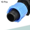 thumbnail image 3 of Uxcell Drip Irrigation Coupling G1/2 Male 16mm Barbed Locking Fitting Blue 10 Pack, 3 of 5